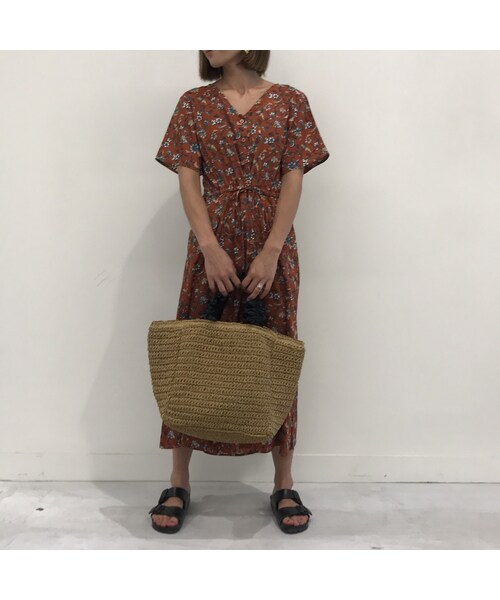 copine(コピン)の「フリルハンドルカゴペーパートートバッグ(かごバッグ・レディース・その他)」の14枚目の写真