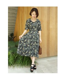 an another angelus | ローズ柄シャツワンピース/an another angelus(ワンピース)