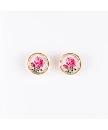 Crayme, | Rose Brooch Pierce or Earring - Circle Rose -(ピアス（両耳用）)