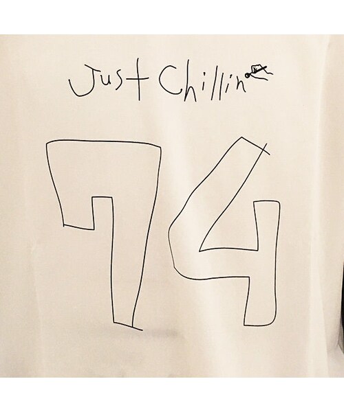 masterkey（マスターキー）の「JUST CHILLIN（Tシャツ/カットソー・メンズ・ホワイト・2）」の3枚目の写真
