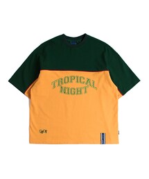 ROMANTIC CROWN | Tropical Night Wide T shirt_Green(その他)