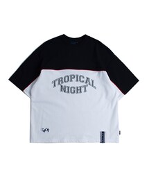 ROMANTIC CROWN | Tropical Night Wide T shirt_Navy(その他)