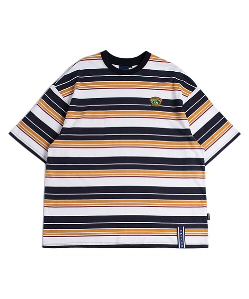 ROMANTIC CROWN(ロマンティッククラウン)の「Multi Stripe T shirt_Navy(その他・メンズ・기타)」の1枚目の写真
