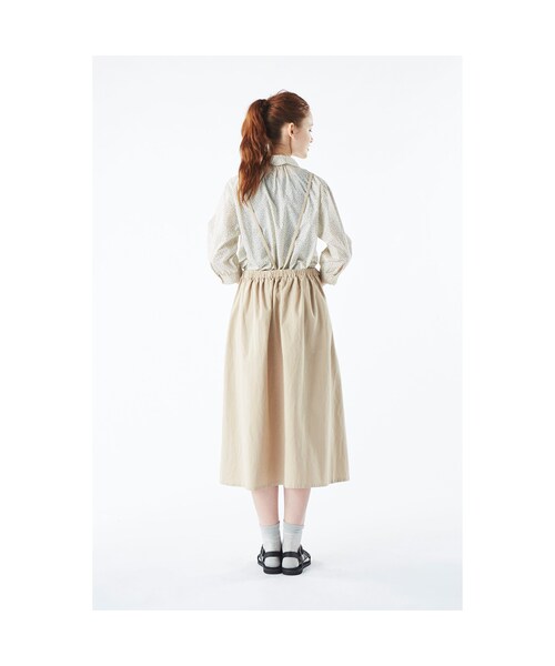 シロップ．（シロップ．）の「ほっこり♪麻混素材のエプロンワンピース 