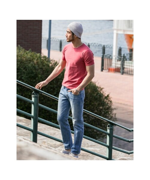 URBAN RESEARCH Sonny Label（アーバンリサーチサニーレーベル）の「USAcottonスラブクルーネックTシャツ（その他・メンズ・カーキ/ネイビー/レッド/ブラック/オフ・M/L）」の11枚目の写真