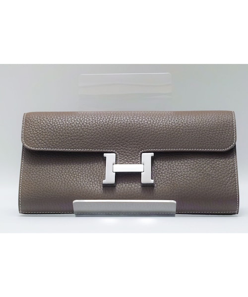 No Brand ノーブランド の 本革 ウォレット H留め具 トープ 革タイプ２ 財布 Wear