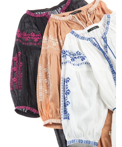 w closet(ダブルクローゼット)の「刺繍入りガウンワンピース(ワンピース/ドレス・レディース・オフホワイト/キャメル/ブラック・FREE)」の17枚目の写真