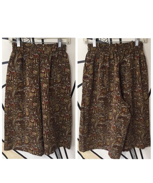 キュウリガン(キュウリガン)の「【個性的】奇抜 ペイズリー ブラウン 袴 ワイドパンツ キュロット(その他パンツ・メンズ・その他)」の7枚目の写真