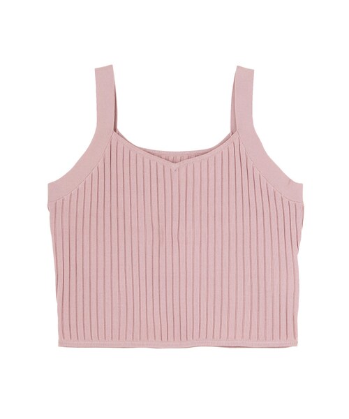 FLOVE(フローブ)の「リブニットビスチェ(トップス・レディース・ピンク/イエロー・F)」の2枚目の写真