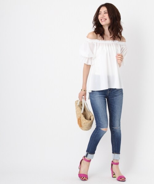 Andemiu（アンデミュウ）の「スタイルセレクトスキニーパンツ（パンツ・ブルー/ライトブルー/ダークブルー・ブルー80:S(身長167cm・46kg) ライトブルー82:S(身長167cm・46kg) ダークブルー89:S(身長167cm・46kg)）」の7枚目の写真