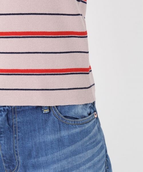 Andemiu（アンデミュウ）の「アクセツキフリルスリーブニット（トップス・アイボリー/ベージュ）」の14枚目の写真