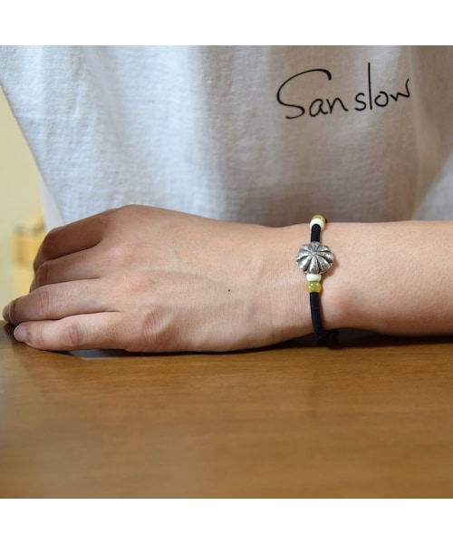 BARNS（バーンズ）の「【BARNS×BUTTON WORKS】ダイムコイン ゴムブレス（アンクレット・メンズ・その他）」の5枚目の写真