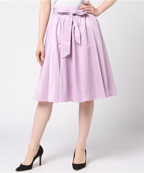 archives（アルシーヴ）の「ベルト付フレアスカート（スカート・レディース・ブラック/ベージュ/ラベンダー・MEDIUM）」の11枚目の写真