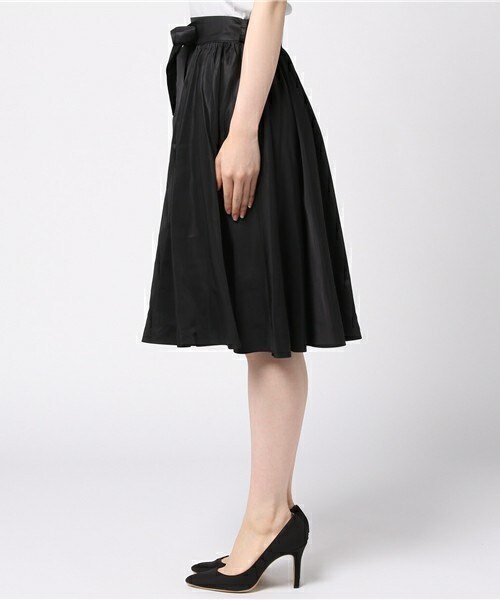 archives（アルシーヴ）の「ベルト付フレアスカート（スカート・レディース・ブラック/ベージュ/ラベンダー・MEDIUM）」の5枚目の写真