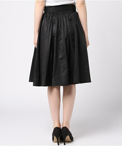 archives（アルシーヴ）の「ベルト付フレアスカート（スカート・レディース・ブラック/ベージュ/ラベンダー・MEDIUM）」の6枚目の写真