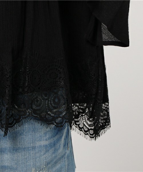 archives（アルシーヴ）の「ベルスリーブレースプルオーバー（シャツ/ブラウス・レディース・オフホワイト/ブラック/オレンジ・MEDIUM）」の10枚目の写真