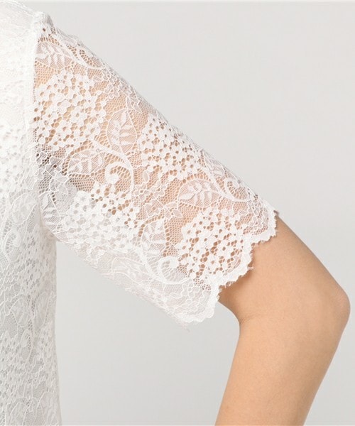 archives（アルシーヴ）の「レース地プルオーバー（シャツ/ブラウス・レディース・オフホワイト/ブラック/レッド・MEDIUM）」の9枚目の写真