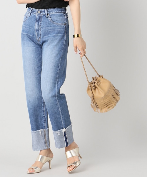 ☆IENA☆セルビッチハイライズデニムパンツ ブルー サイズ36 IENA