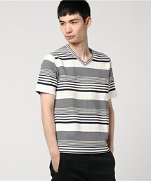 glory crew | ボーダーVネックTシャツ(Tシャツ/カットソー)