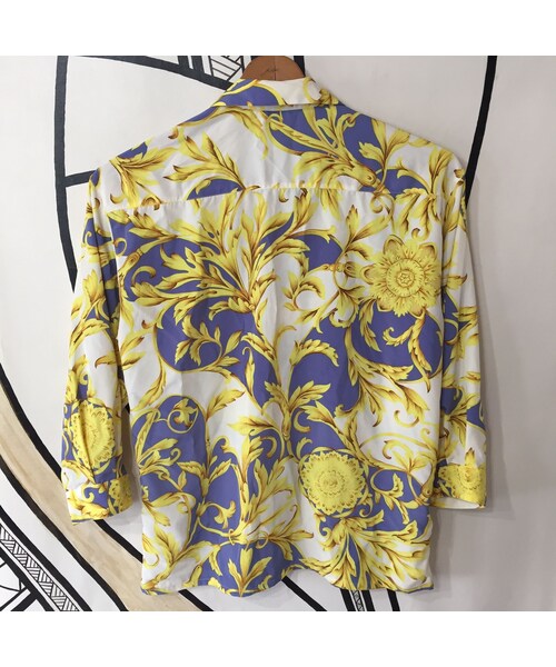 キュウリガン(キュウリガン)の「【奇抜】バブリー ヴィンテージ スカーフ 柄シャツ(シャツ/ブラウス・メンズ・その他)」の2枚目の写真