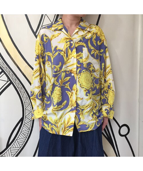キュウリガン(キュウリガン)の「【奇抜】バブリー ヴィンテージ スカーフ 柄シャツ(シャツ/ブラウス・メンズ・その他)」の7枚目の写真