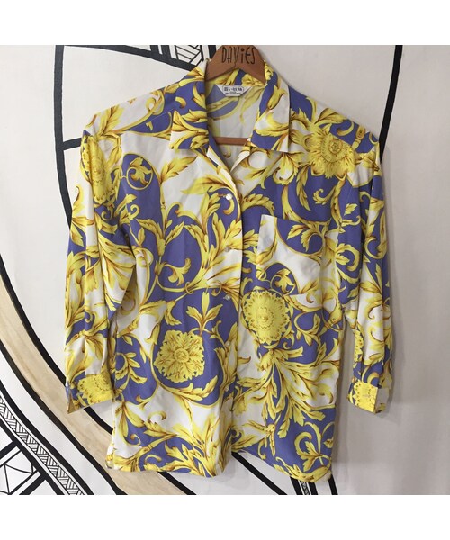 キュウリガン(キュウリガン)の「【奇抜】バブリー ヴィンテージ スカーフ 柄シャツ(シャツ/ブラウス・メンズ・その他)」の1枚目の写真