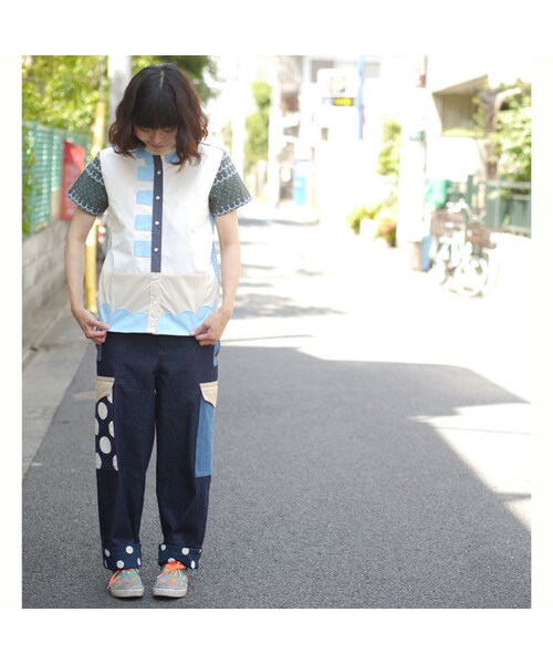 NIRAME.CO（ニラメッコ）の「オブラートおーばーおーる　～デニム×ドット～（その他パンツ・メンズ・その他）」の3枚目の写真