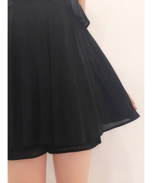 dazzlin（ダズリン）の「【sw】楊柳レイヤードコンビネゾン（ワンピース/ドレス・レディース・オフホワイト/ブラック/オレンジ・S/M）」の16枚目の写真