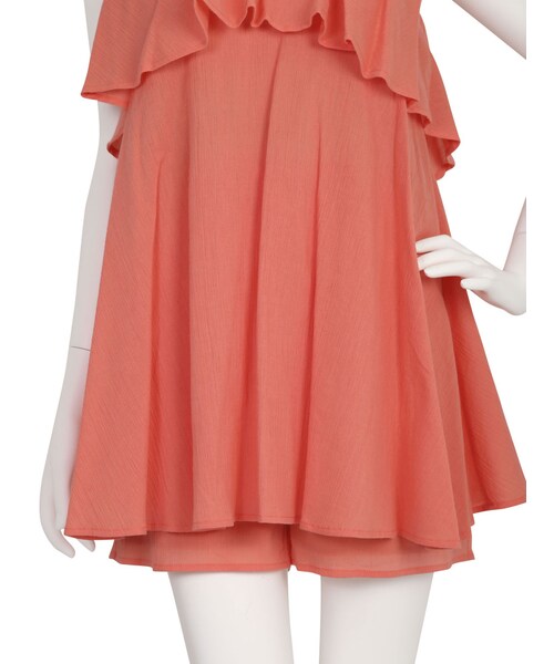 dazzlin（ダズリン）の「【sw】楊柳レイヤードコンビネゾン（ワンピース/ドレス・レディース・オフホワイト/ブラック/オレンジ・S/M）」の21枚目の写真