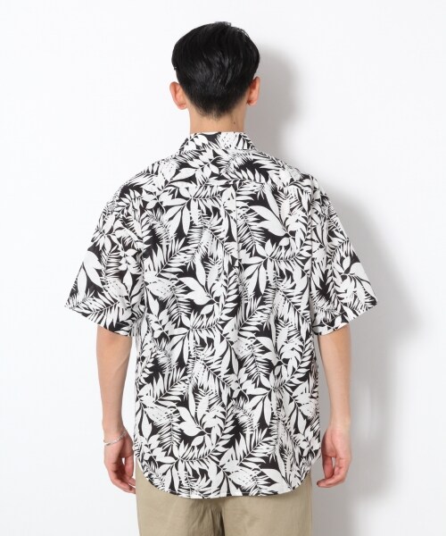 RAGEBLUE（レイジブルー）の「綿麻ボタニカルシャツ（トップス・ホワイト系/グレー系/ベージュ系）」の6枚目の写真