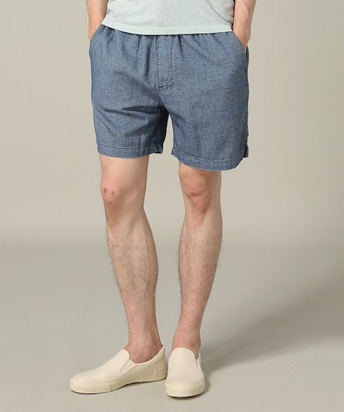 SAVE KHAKI UNITED（セーブカーキユナイテッド）の「Indigo Hopsack Easy Short（パンツ・ブルー/XS/残り1点/S/M/L）」の9枚目の写真