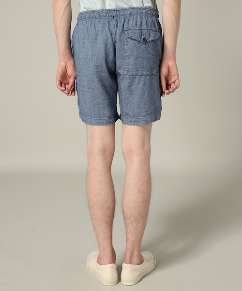 SAVE KHAKI UNITED（セーブカーキユナイテッド）の「Indigo Hopsack Easy Short（パンツ・ブルー/XS/残り1点/S/M/L）」の5枚目の写真