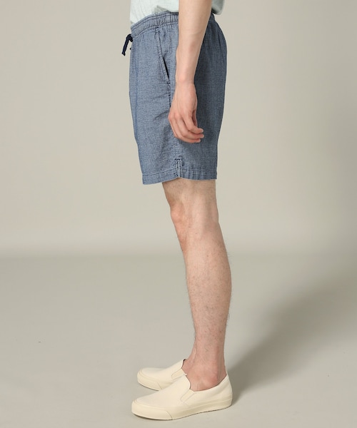 SAVE KHAKI UNITED（セーブカーキユナイテッド）の「Indigo Hopsack Easy Short（パンツ・ブルー/XS/残り1点/S/M/L）」の4枚目の写真