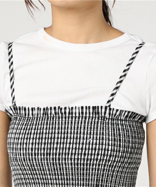 archives（アルシーヴ）の「シャーリングビスチェ（シャツ/ブラウス・レディース・ブラック/ネイビー/ピンク・MEDIUM）」の7枚目の写真