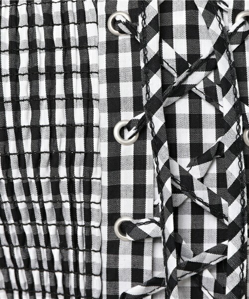 archives（アルシーヴ）の「シャーリングビスチェ（シャツ/ブラウス・レディース・ブラック/ネイビー/ピンク・MEDIUM）」の9枚目の写真