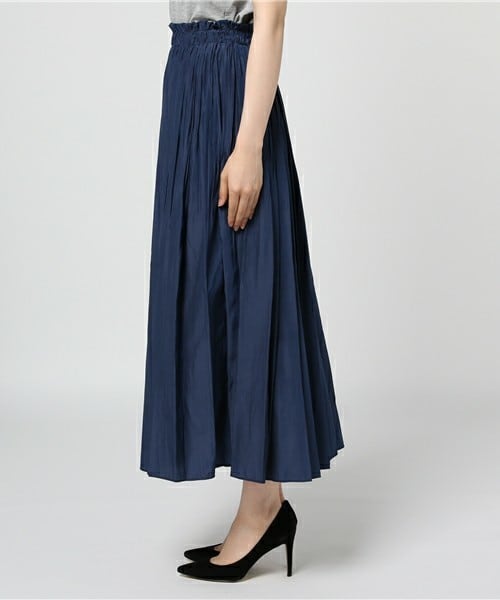 archives（アルシーヴ）の「消しプリーツロングスカート（スカート・レディース・ネイビー/キャメル/ピンク・MEDIUM）」の5枚目の写真