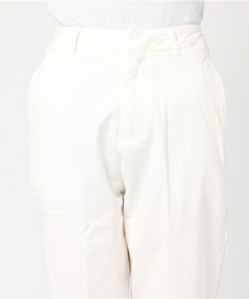 archives（アルシーヴ）の「ハイウエストツイルワイドパンツ（その他パンツ・レディース・オフホワイト/ベージュ・MEDIUM）」の6枚目の写真