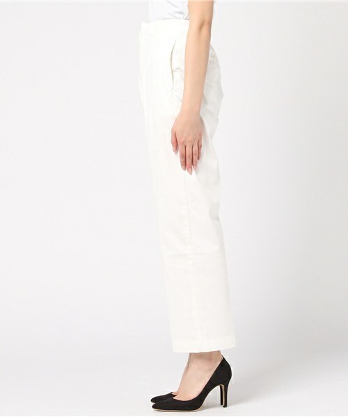 archives（アルシーヴ）の「ハイウエストツイルワイドパンツ（その他パンツ・レディース・オフホワイト/ベージュ・MEDIUM）」の4枚目の写真