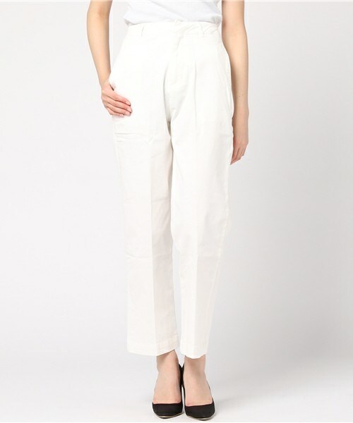 archives（アルシーヴ）の「ハイウエストツイルワイドパンツ（その他パンツ・レディース・オフホワイト/ベージュ・MEDIUM）」の2枚目の写真