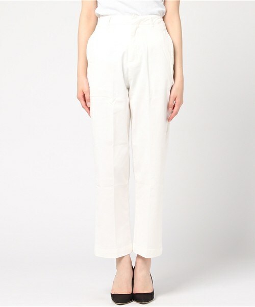 archives（アルシーヴ）の「ハイウエストツイルワイドパンツ（その他パンツ・レディース・オフホワイト/ベージュ・MEDIUM）」の3枚目の写真