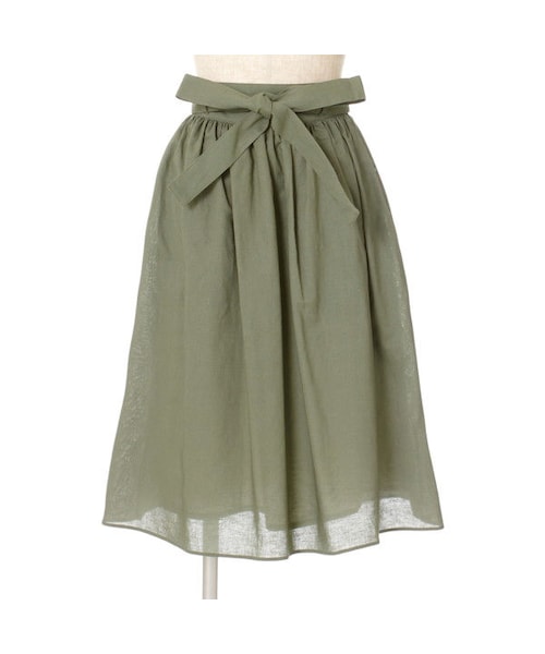 F i.n.t（フィント）の「ウエストリボンギャザースカート/F i.n.t（スカート・レディース・その他）」の3枚目の写真