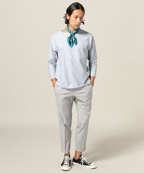 EDIFICE（エディフィス）の「ヨリモクツイードボートネック 7分（トップス・グレーA/S/在庫あり/M/L）」の8枚目の写真