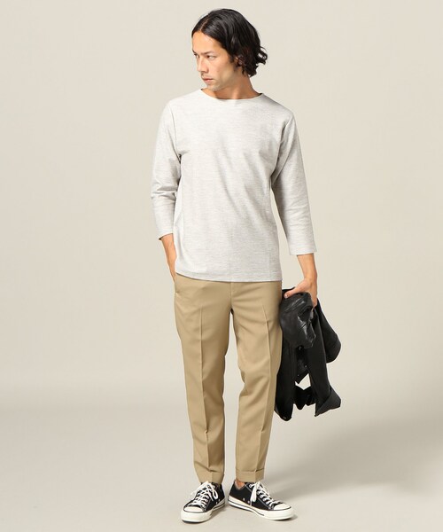 EDIFICE（エディフィス）の「ヨリモクツイードボートネック 7分（トップス・グレーA/S/在庫あり/M/L）」の5枚目の写真