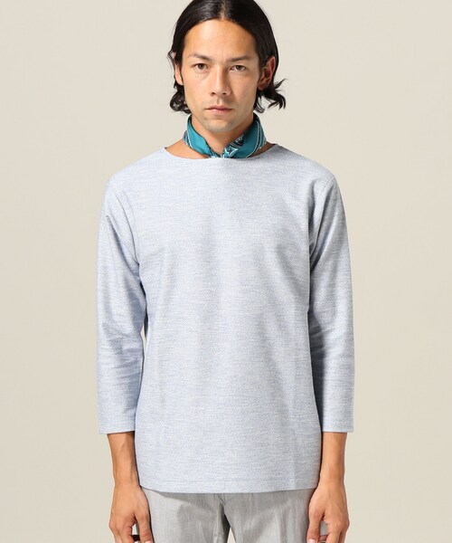 EDIFICE（エディフィス）の「ヨリモクツイードボートネック 7分（トップス・グレーA/S/在庫あり/M/L）」の9枚目の写真