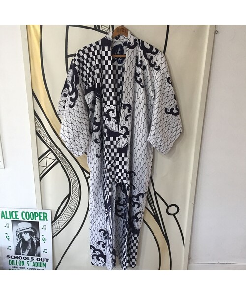 キュウリガン（キュウリガン）の「【YUKATA】ヴィンテージ 派手柄 浴衣 ロングガウン（浴衣・メンズ・その他）」の2枚目の写真