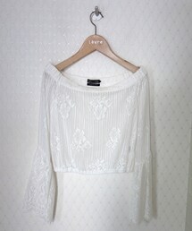 AULA | AULA PANEL LACE OFF SHOULDER BLOUSE(シャツ/ブラウス)