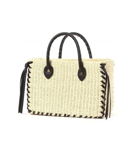 Andemiu（アンデミュウ）の「サイドアミアゲＢＯＸトート（バッグ・グレー/ブラック）」の7枚目の写真