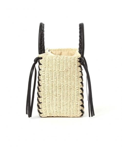 Andemiu（アンデミュウ）の「サイドアミアゲＢＯＸトート（バッグ・グレー/ブラック）」の9枚目の写真