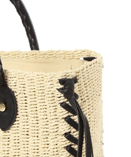 Andemiu（アンデミュウ）の「サイドアミアゲＢＯＸトート（バッグ・グレー/ブラック）」の11枚目の写真