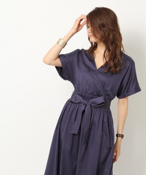 BABYLONE（バビロン）の「Wリボンカシュクールワンピース（）」 - WEAR